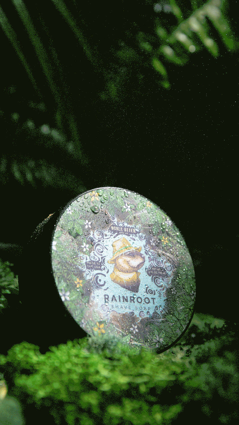 Noble Otter Fulfillment Shave Soap Noble Otter Rainroot Shave Soap