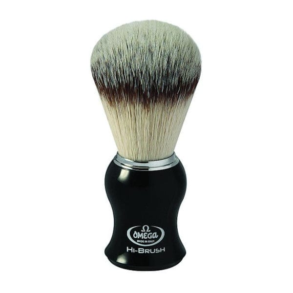Omega Shaving Brushes Omega 0146206 Premium Synthetic Fiber Hair Plastic Handle (Hi-Brush Series)