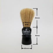 Omega Shaving Brushes Omega 10086B Boar Bristle Shaving Brush Black Plastic Handle
