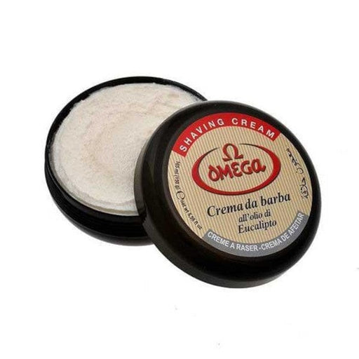 Omega Shaving Soap Omega Eucalyptus Shaving Cream in Bowl