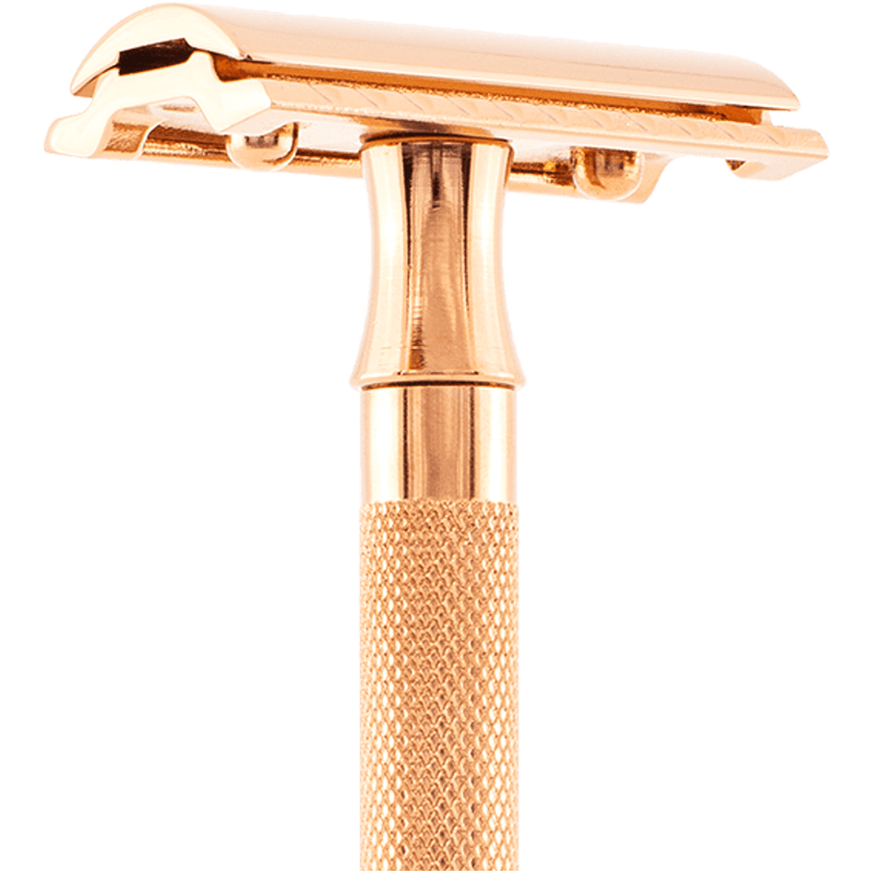 Pasteur Pharmacy Fulfillment Safety Razors Merkur Safety Razor 24C Long Handle Rose Gold