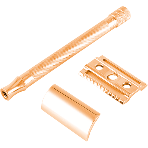Pasteur Pharmacy Fulfillment Safety Razors Merkur Safety Razor 24C Long Handle Rose Gold
