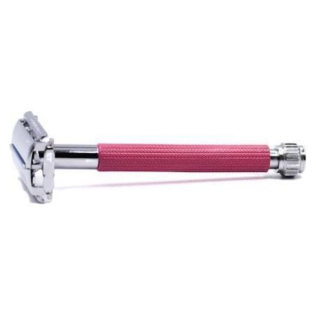 Pasteur Pharmacy Fulfillment Safety Razors Parker 29L Pink Women's Long Handle Butterfly Open Safety Razor