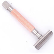 Pasteur Pharmacy Fulfillment Safety Razors Parker 55SL-RG Rose Gold Women's Semi Slant 3 Piece Safety Razor