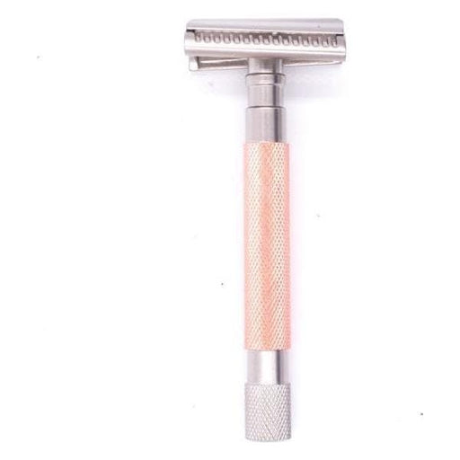 Pasteur Pharmacy Fulfillment Safety Razors Parker 55SL-RG Rose Gold Women's Semi Slant 3 Piece Safety Razor