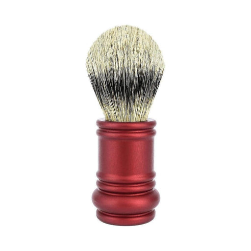 Pasteur Pharmacy Fulfillment Shaving Brushes Merkur Matt Red Silver Tip Badger Brush