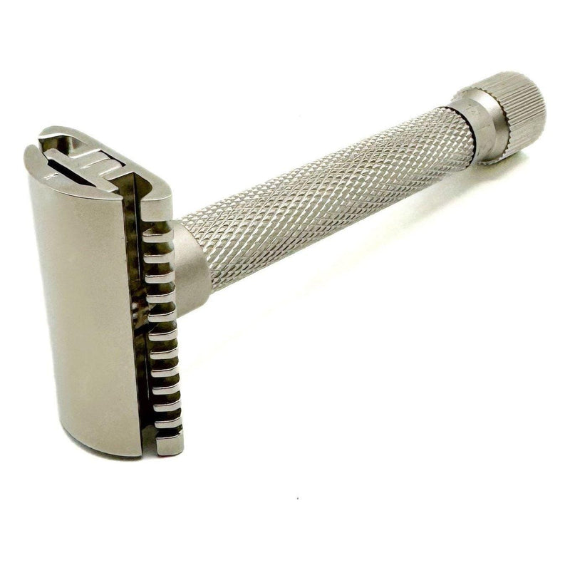 Pasteur Pharmacy Safety Razor Parker Variant Adjustable Open Comb Safety Razor - Satin Chrome [VAR SC OC]