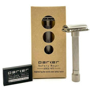 Pasteur Pharmacy Safety Razor Parker Variant Adjustable Open Comb Safety Razor - Satin Chrome [VAR SC OC]