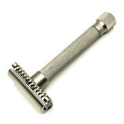 Pasteur Pharmacy Safety Razor Parker Variant Adjustable Open Comb Safety Razor - Satin Chrome [VAR SC OC]