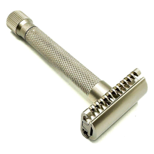 Pasteur Pharmacy Safety Razor Parker Variant Adjustable Open Comb Safety Razor - Satin Chrome [VAR SC OC]