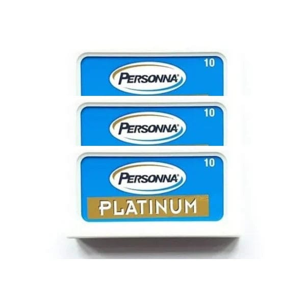 Personna Razor Blades 30 Count Personna Platinum-Chrome Super Stainless Double Edge Razor Blades