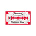 Personna Razor Blades Persona Red Stainless Steel Double Edge Razor Blades