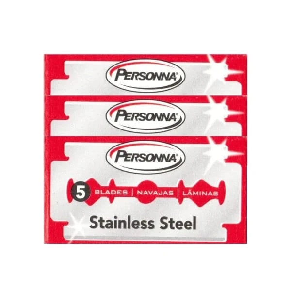 Personna Razor Blades Persona Red Stainless Steel Double Edge Razor Blades