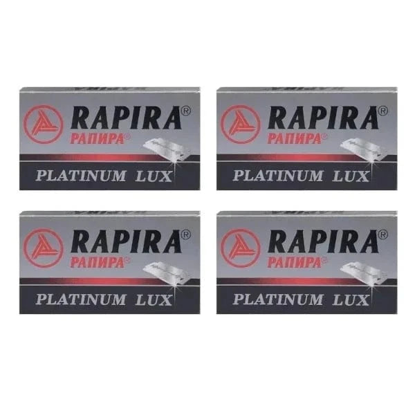 Rapira Razor Blades 20 Count Rapira Platinum Lux Double Edge Razor Blades