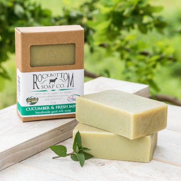 Rock Bottom Soap Bar Soap Rock Bottom Soap Cucumber & Fresh Mint Goat Milk Soap