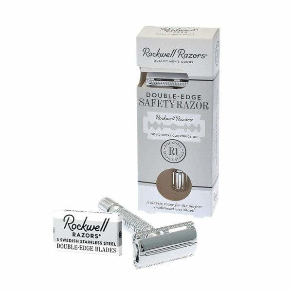 Rockwell Razors Safety Razors Rockwell Razors R1 Butterfly Safety Razor White Chrome