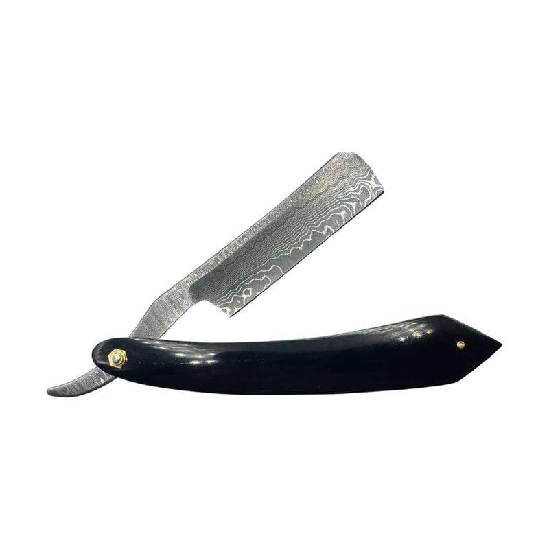 Shave Essentials Fulfillment Straight Razors Ebony Edge Shave Essentials Damascus Steel Straight Razor