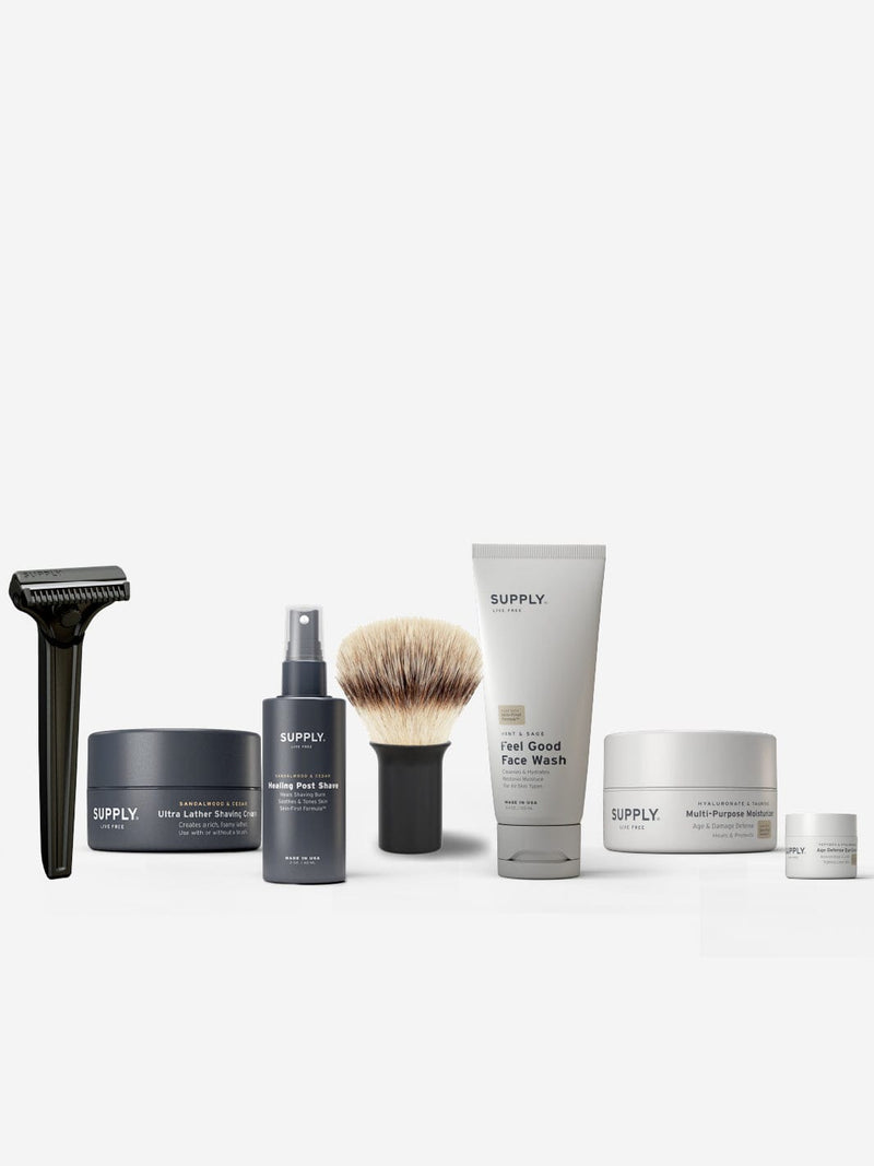 Supply Fulfillment Shaving Bundle Matte Black / Sandalwood & Cedar The SE Ultimate Starter Set