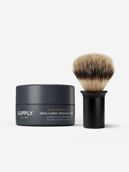 Supply Fulfillment Shaving Bundle Sandalwood & Cedar / Matte Black Supply Shaving Cream Starter