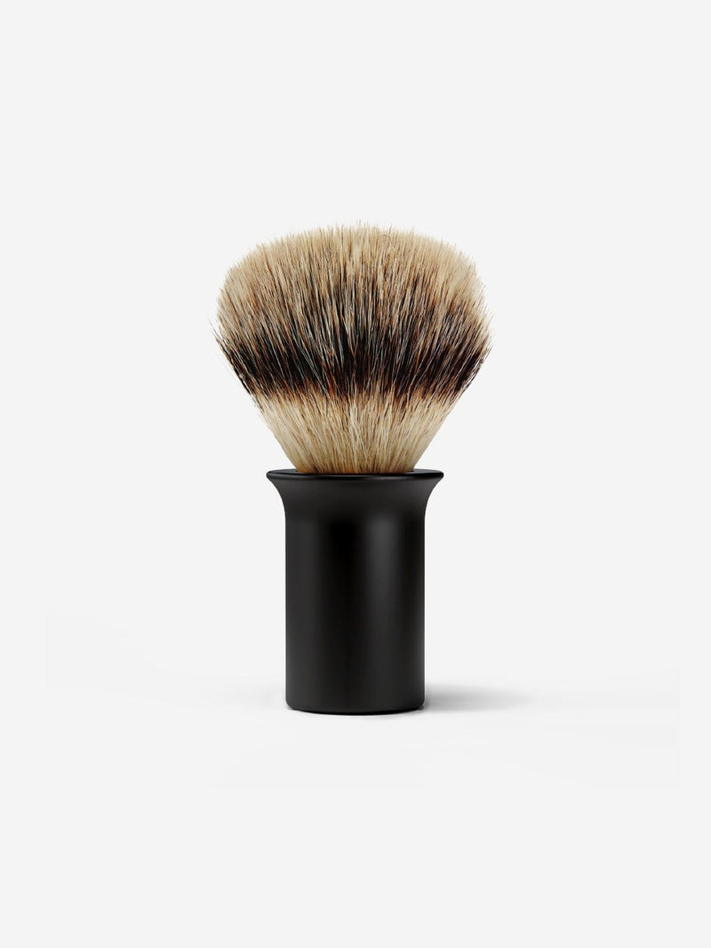 Supply Shaving Matte Black Silvertip Synthetic Shaving Brush