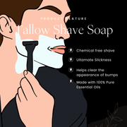 The Sudsy Soapery Natural Products, LLC Shaving Soap Abide Beef Tallow Shaving Soap