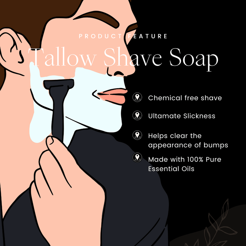 The Sudsy Soapery Natural Products, LLC Shaving Soap Abide Beef Tallow Shaving Soap