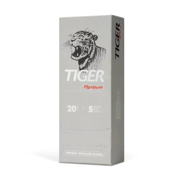 Tiger Razor Blades 100 Count Tiger Platinum Premium Stainless Double Edge Razor Blades