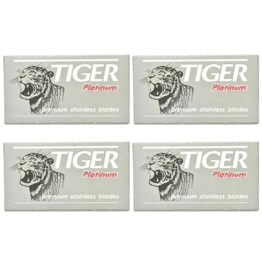 Tiger Razor Blades 20 Count Tiger Platinum Premium Stainless Double Edge Razor Blades