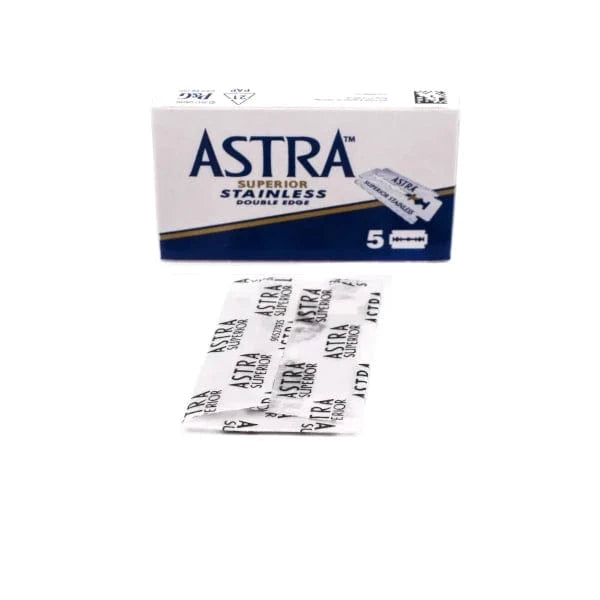 Various Razor Blades Astra Superior Stainless - One Blade Try A Blade - Sample Razor Blades - Double Edge (One Blade)