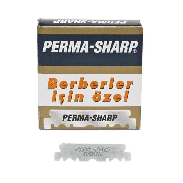 Various Razor Blades Gillette Perma-Sharp - One Blade Try A Blade - Sample Razor Blades - Single Edge (One Blade)