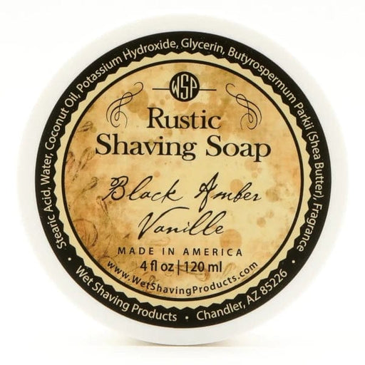 Wet Shaving Products Shaving Soap Wet Shaving Products Rustic Shaving Soap - Black Amber Vanille