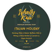 WhollyKaw Fulfillment Shave Soap Tallow WhollyKaw Italian Holiday Shaving Soap