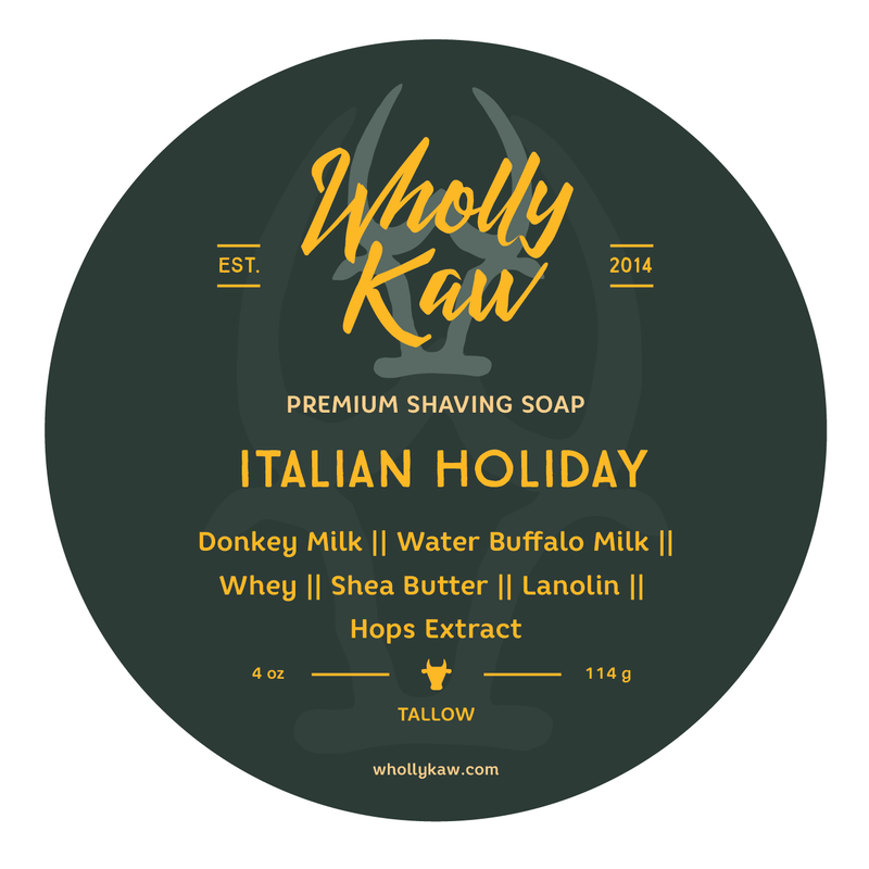 WhollyKaw Fulfillment Shave Soap Tallow WhollyKaw Italian Holiday Shaving Soap