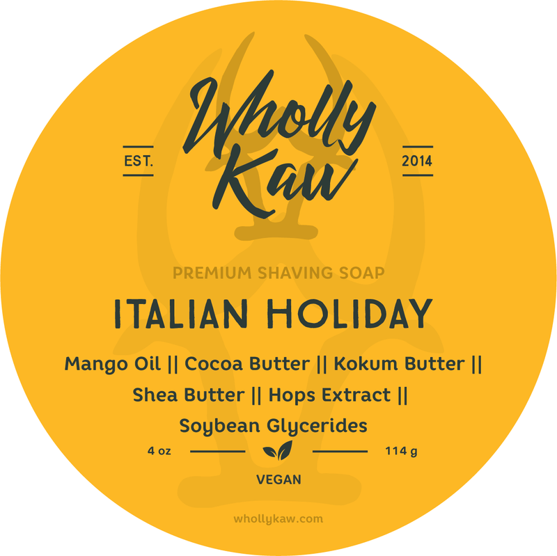 WhollyKaw Fulfillment Shave Soap Vegan WhollyKaw Italian Holiday Shaving Soap