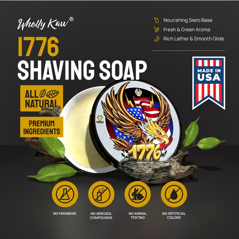 WhollyKaw Men 1776 Shaving Soap