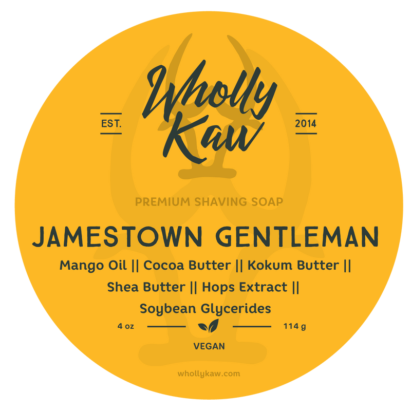 WhollyKaw Men Vegan Jamestown Gentleman Shaving Soap