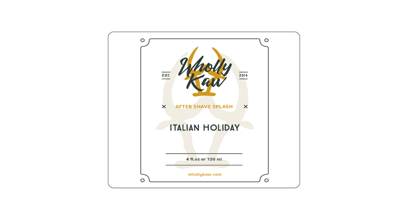 WhollyKaw Post Shave Italian Holiday After Shave Splash