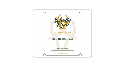 WhollyKaw Post Shave Italian Holiday After Shave Splash