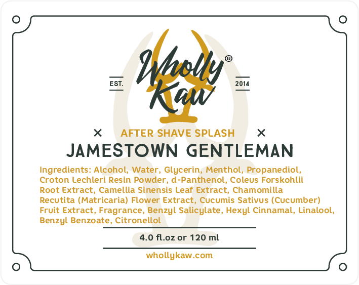 WhollyKaw Post Shave Jamestown Gentleman After Shave Splash