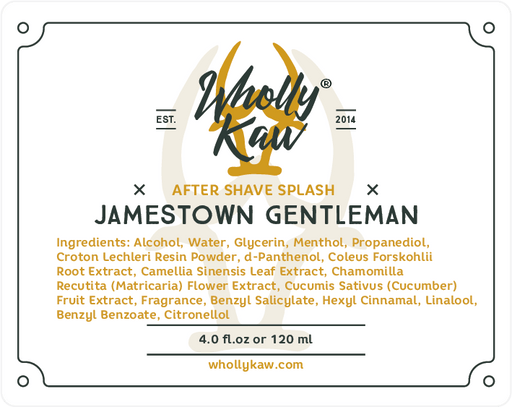 WhollyKaw Post Shave Jamestown Gentleman After Shave Splash