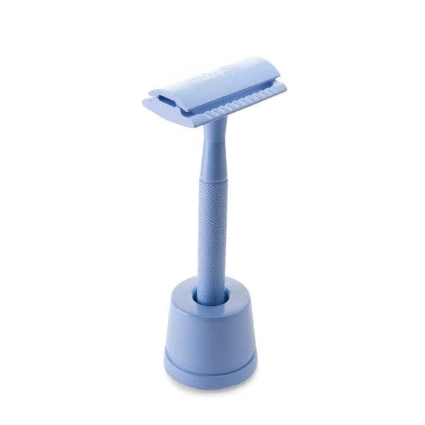 Wild & Stone Plastic-free Safety Razor (Blue) — Castle Rock Shaving