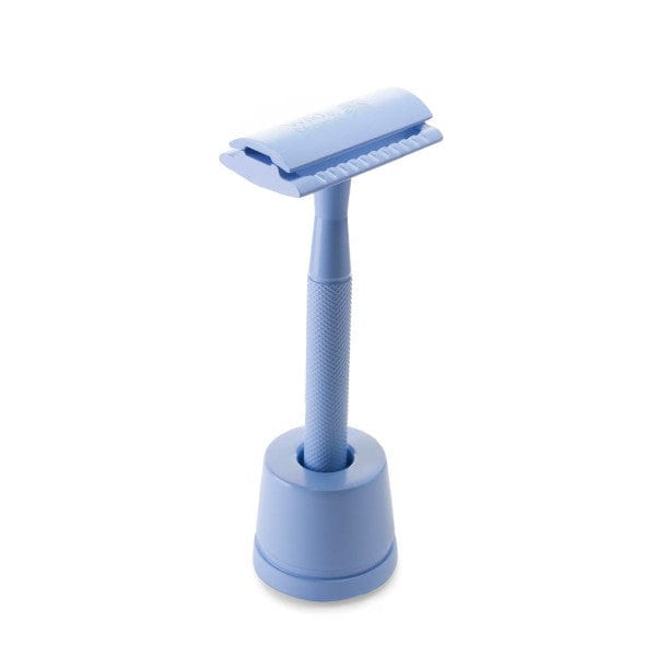 Wild & Stone Safety Razors Blue Wild & Stone Reusable Stainless Steel Safety Razor For Men & Women (No Stand)