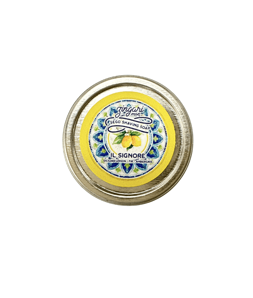 Zingari Man Fulfillment Shave soap 1/3 oz. sample Zingari Man Il Signore Shave Soap