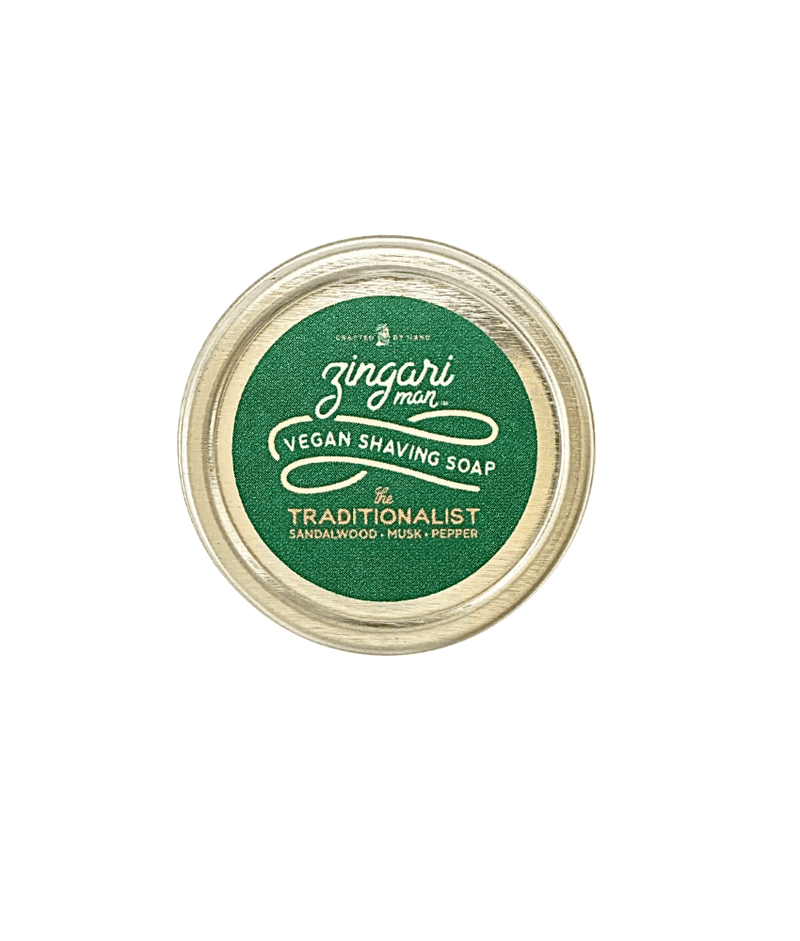 Zingari Man Fulfillment Shave Soap 1/3 oz. sample Zingari Man The Traditionalist Vegan Shave Soap