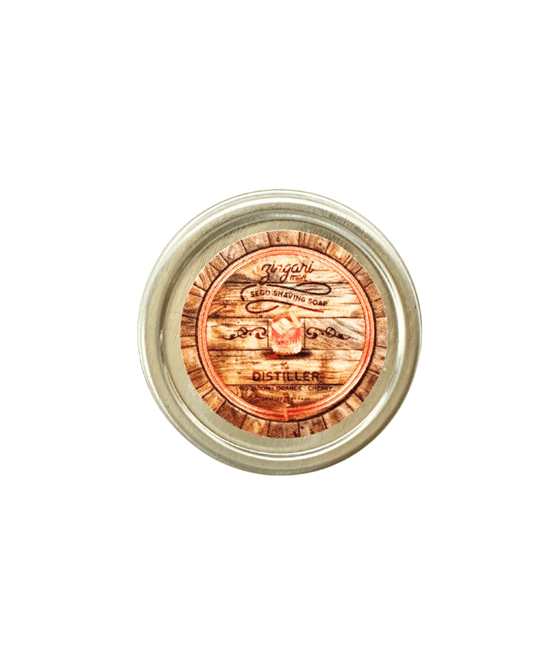 Zingari Man Shave soap 1/3 oz. sample The Distiller Shave Soap