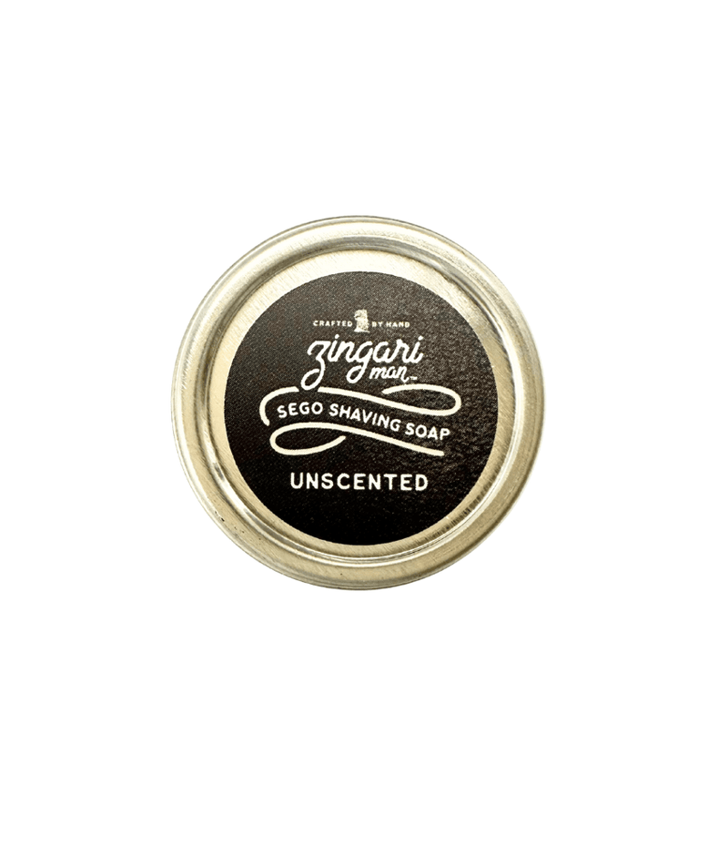 Zingari Man Shave soap 1/3 oz. sample Unscented Shave Soap