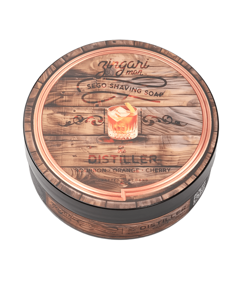 Zingari Man Shave soap 5 oz. The Distiller Shave Soap